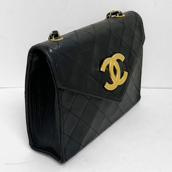 CHANEL Vintage Flap Bag Matelasse Quilted Lambskin Shoulder Chain Tote - Picture 4 of 15